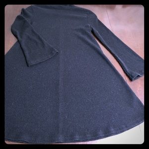 Black bell sleeve dress